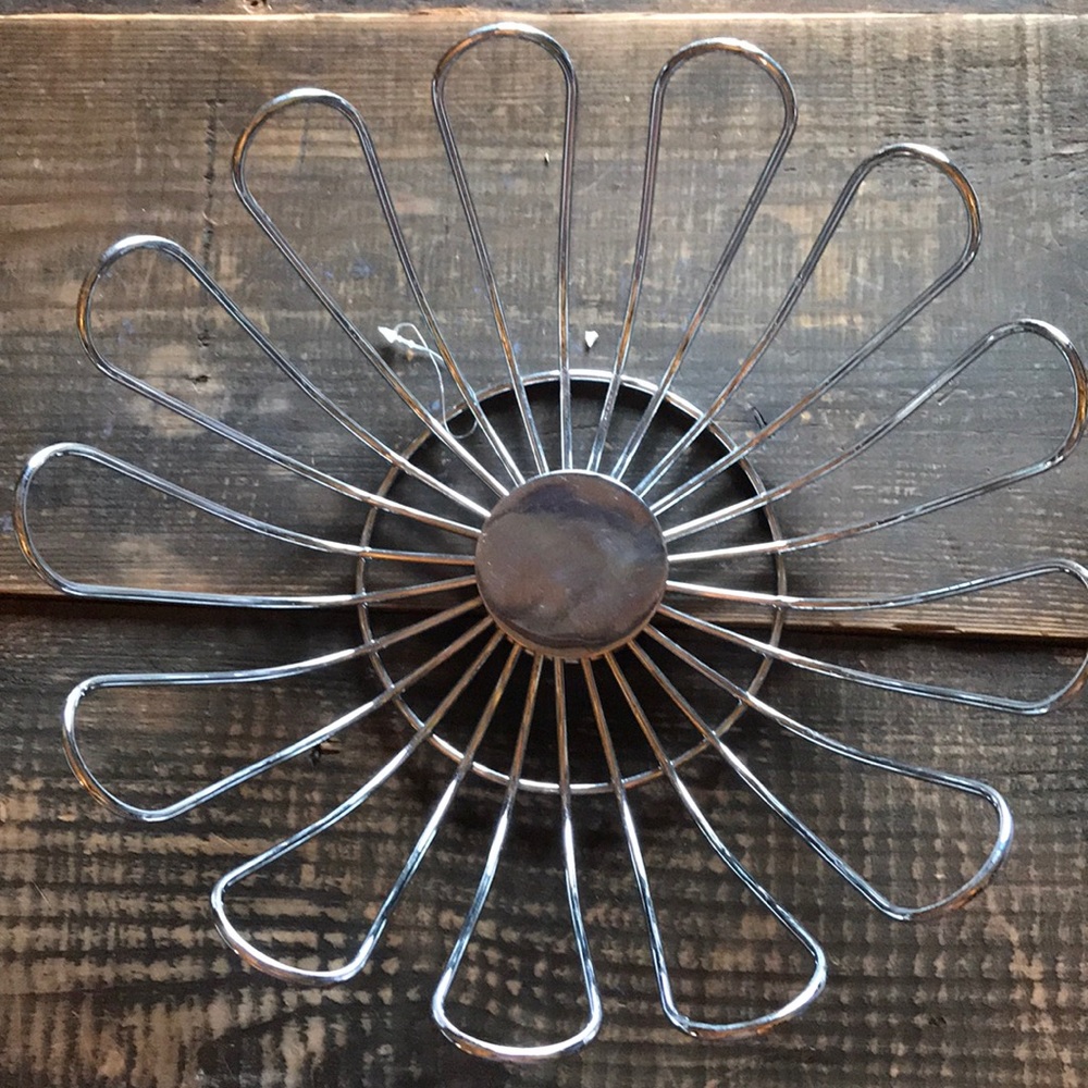 Metal flower basket